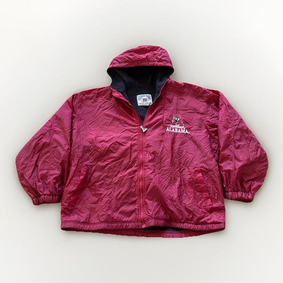 Vintage Alabama‎ Crimson Tide Puffer Jacket Mens XL 90s Genuine Stuff Red